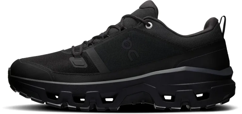 ON Mens Cloudrock Low Waterproof Shoes - Black-Black-2