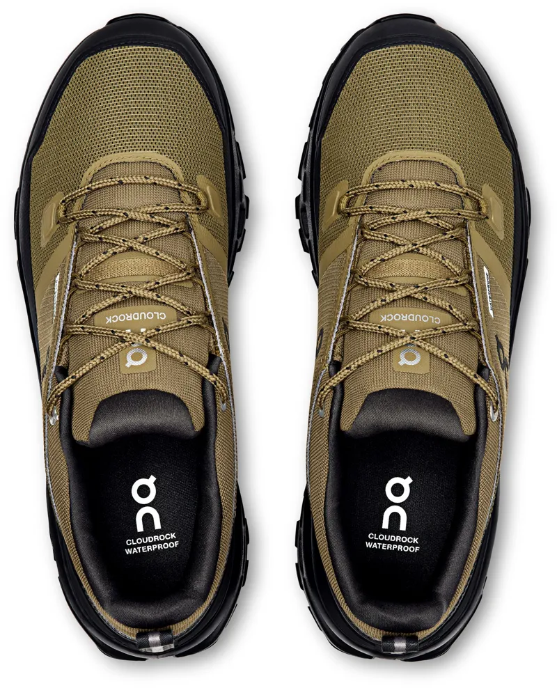 ON Mens Cloudrock Low Waterproof Shoes - Hunter-Black-5