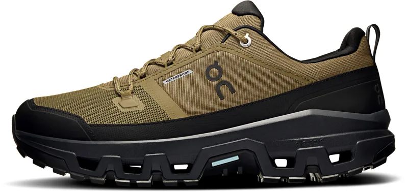 ON Mens Cloudrock Low Waterproof Shoes - Hunter-Black-1