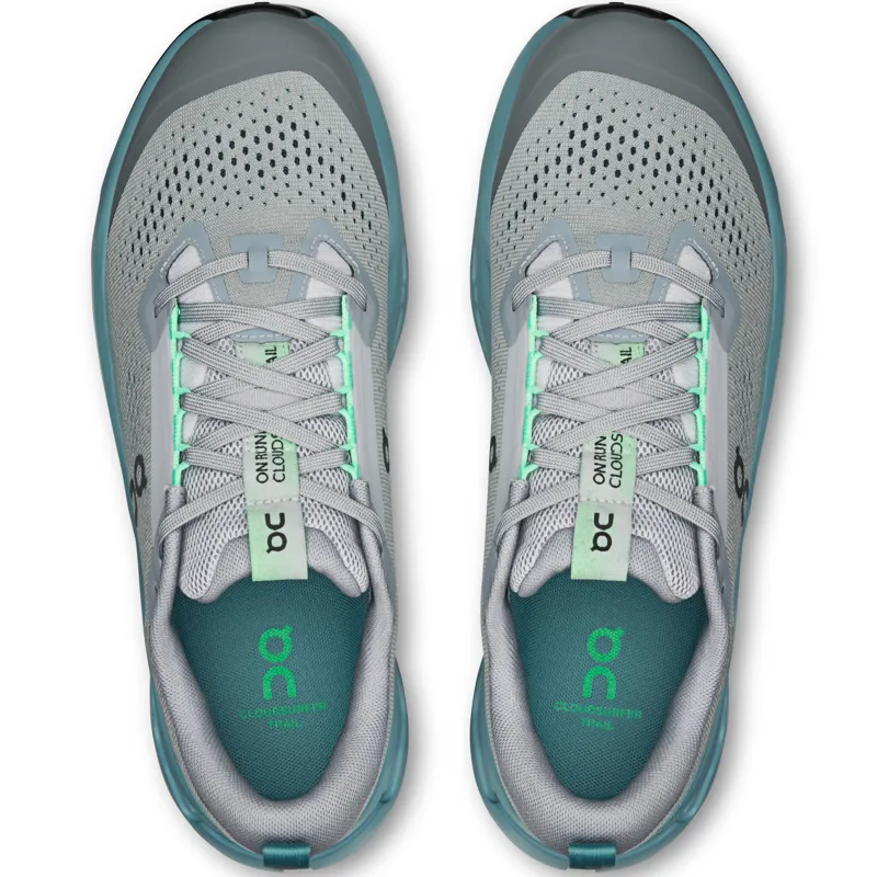 ON Mens Cloudsurfer Trail 2 Running Shoes - Platinum-Tide-5