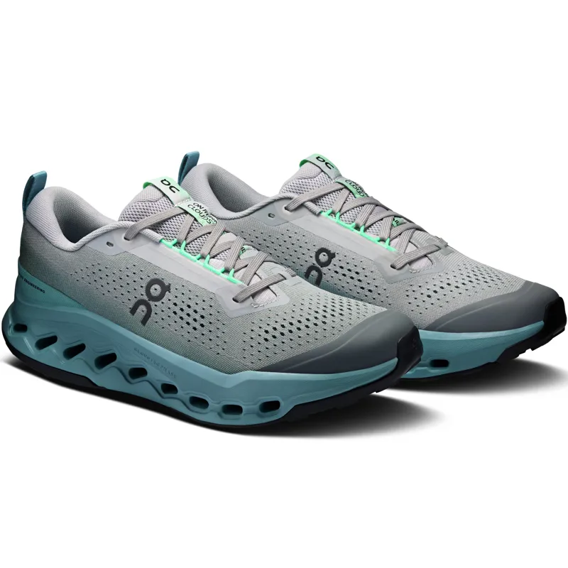 ON Mens Cloudsurfer Trail 2 Running Shoes - Platinum-Tide-3