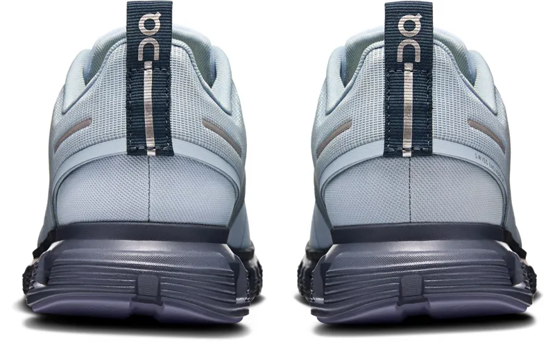 ON Womens Cloud 6 Waterproof Shoes - Heather-Metal-4