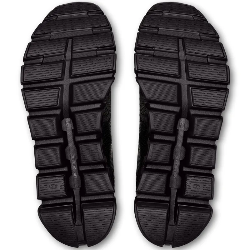 ON Womens Cloud 6 Shoes - Black-Black-6