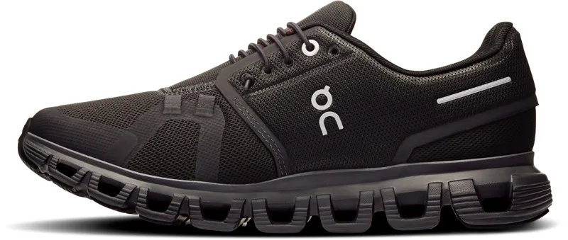 ON Womens Cloud 6 Shoes - Black-Black-1