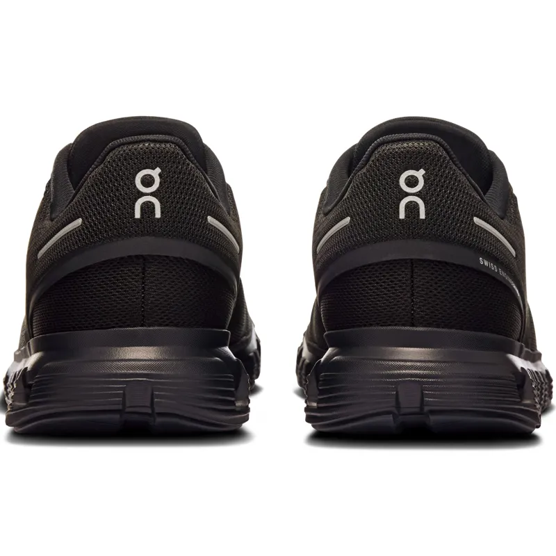 ON Womens Cloud 6 Shoes - Black-Black-3