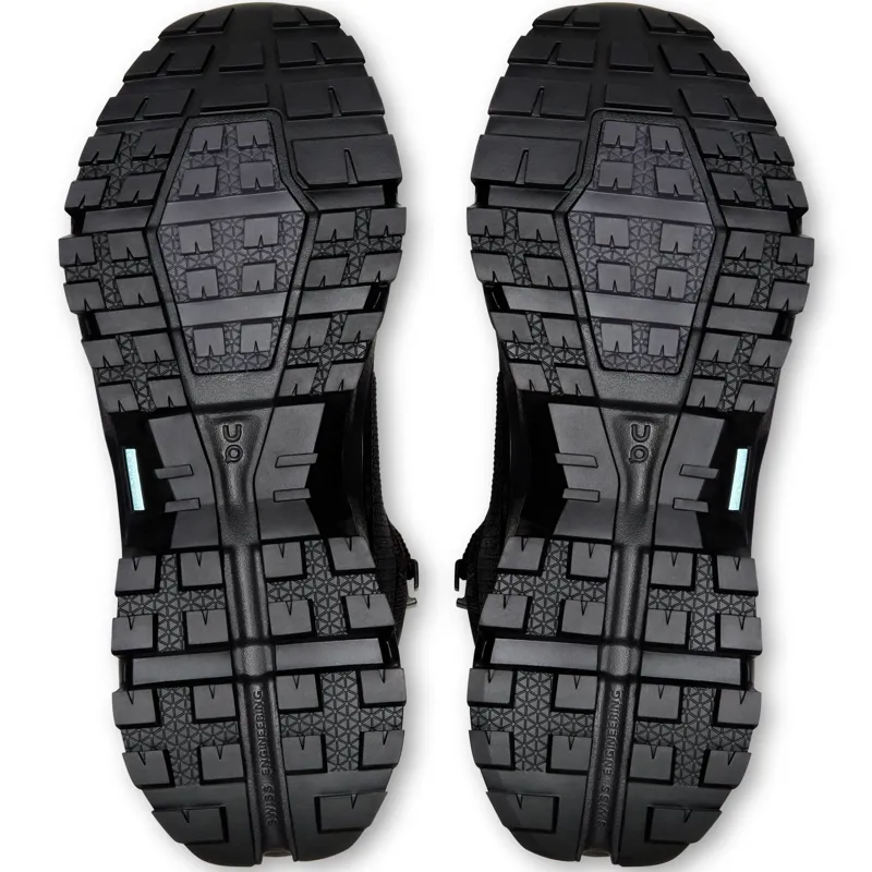 ON Womens Cloudrock Mid Waterproof Shoes - Black-Black-6