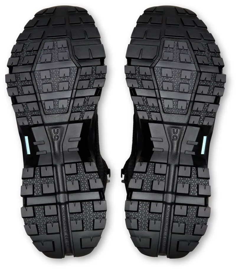 ON Womens Cloudrock Mid Waterproof Shoes - Black-Black-6