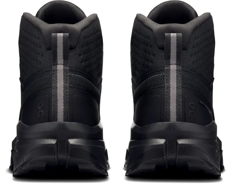 ON Womens Cloudrock Mid Waterproof Shoes - Black-Black-4