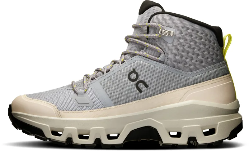 ON Womens Cloudrock Mid Waterproof Shoes - Alloy-Ice-2