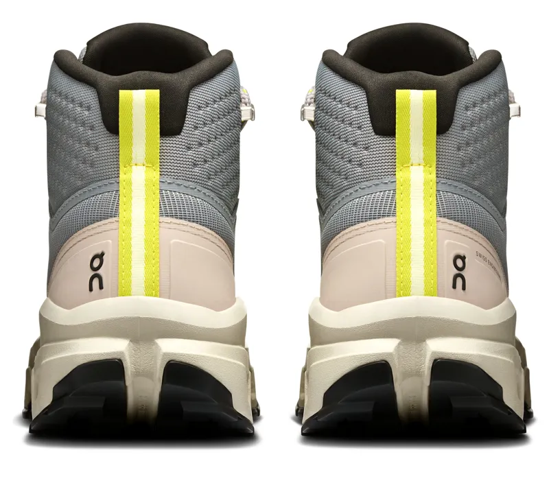 ON Womens Cloudrock Mid Waterproof Shoes - Alloy-Ice-4