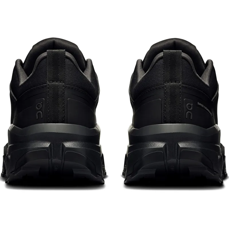 ON Womens Cloudrock Low Waterproof Shoes - Black-Black-3