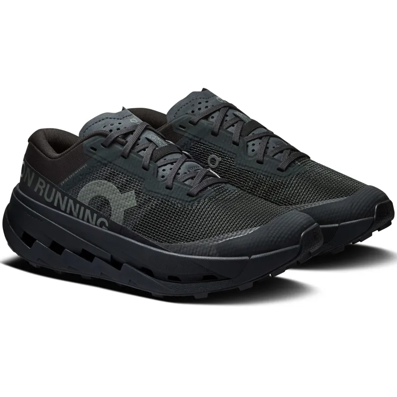 ON Mens Cloudultra 3 Running Shoes - Black-Black-3