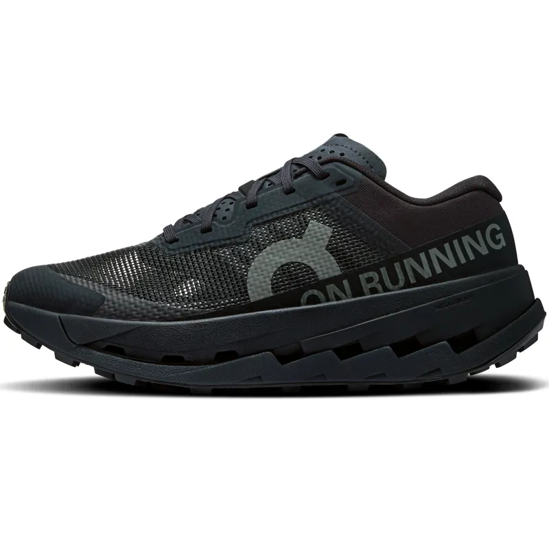 ON Mens Cloudultra 3 Running Shoes - Black-Black-1