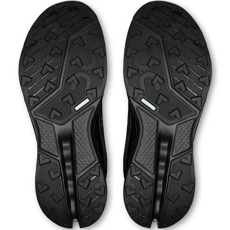 ON Womens Cloudsurfer Trail 2 WP Running Shoes - Black-Black-6