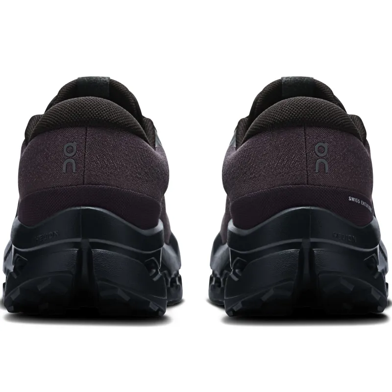 ON Womens Cloudsurfer Trail 2 WP Running Shoes - Black-Black-4