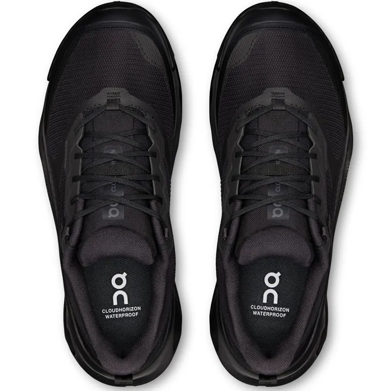 ON Womens Cloudhorizon 2 Waterproof Shoes - Black-Black-5