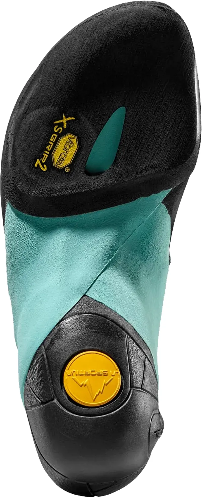 La Sportiva Womens Skwama Vegan Climbing Shoe - Carbon-Turquoise-5