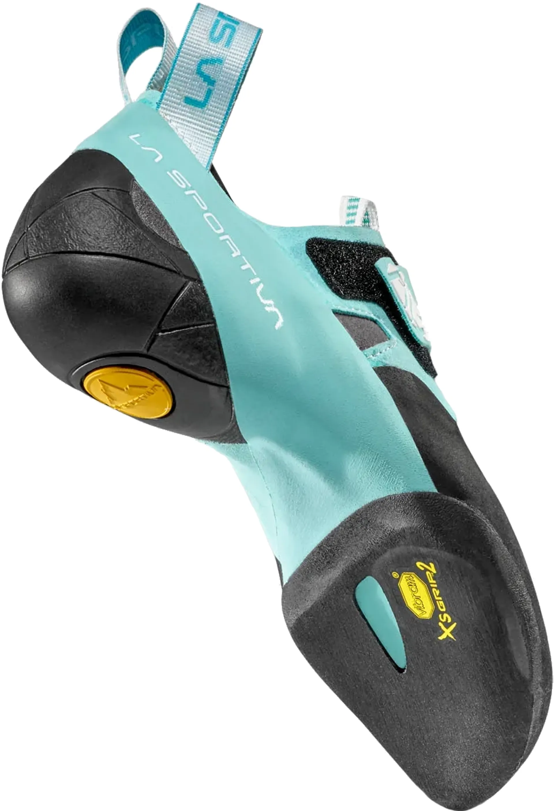 La Sportiva Womens Skwama Vegan Climbing Shoe Carbon-Turquoise