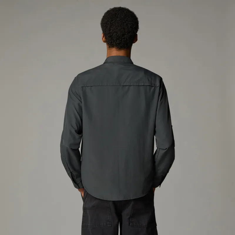 The North Face Mens Long Sleeved Sequoia Shirt - Asphalt Grey-NPF-4