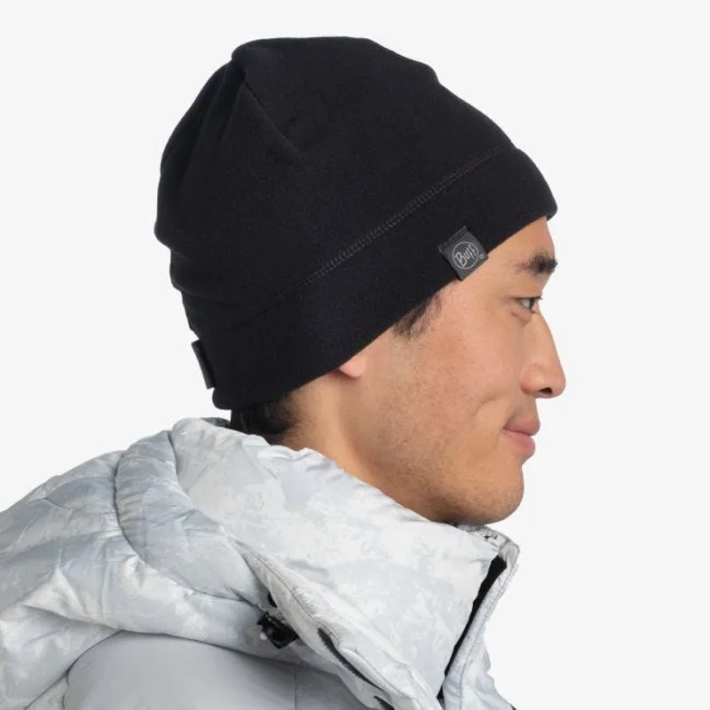 Buff Polar Hat - Solid Black-2