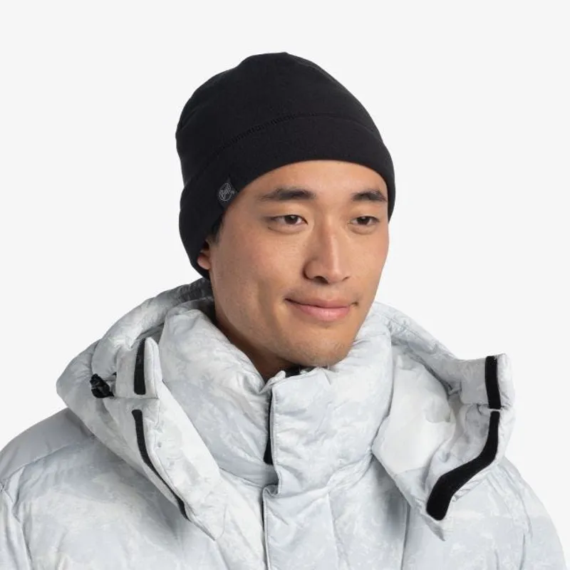 Buff Polar Hat - Solid Black-1