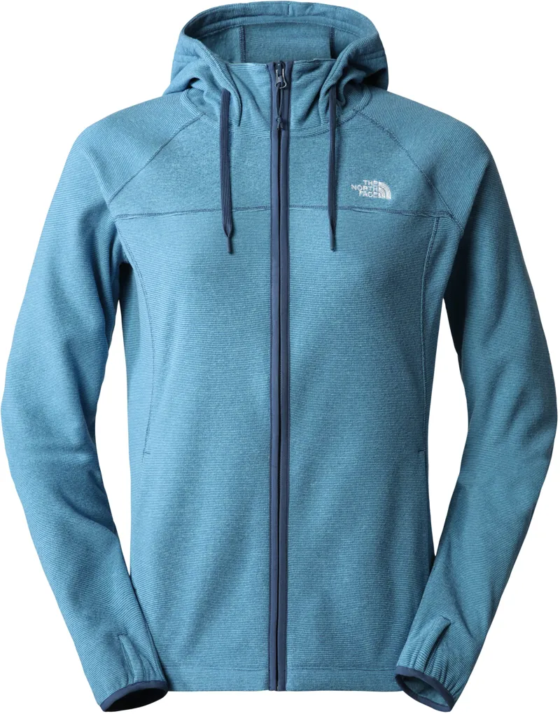 The North Face Womens Homesafe Full Zip Fleece Shady Blue-Skylight Blue