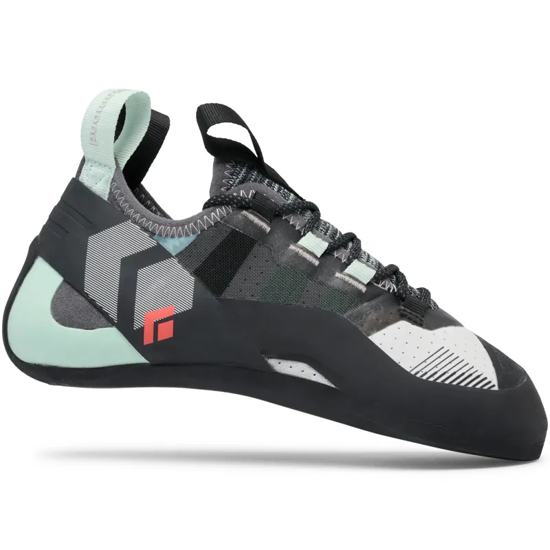 Black Diamond Womens Momentum Lace Climbing Shoes - Foam Green-Alloy-1