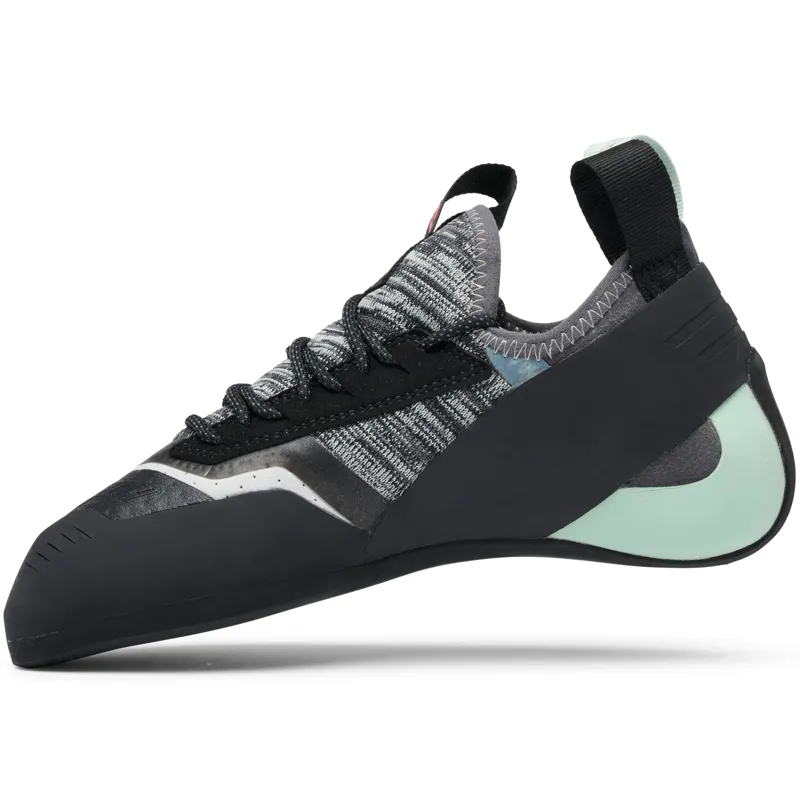 Black Diamond Womens Momentum Lace Climbing Shoes - Foam Green-Alloy-2