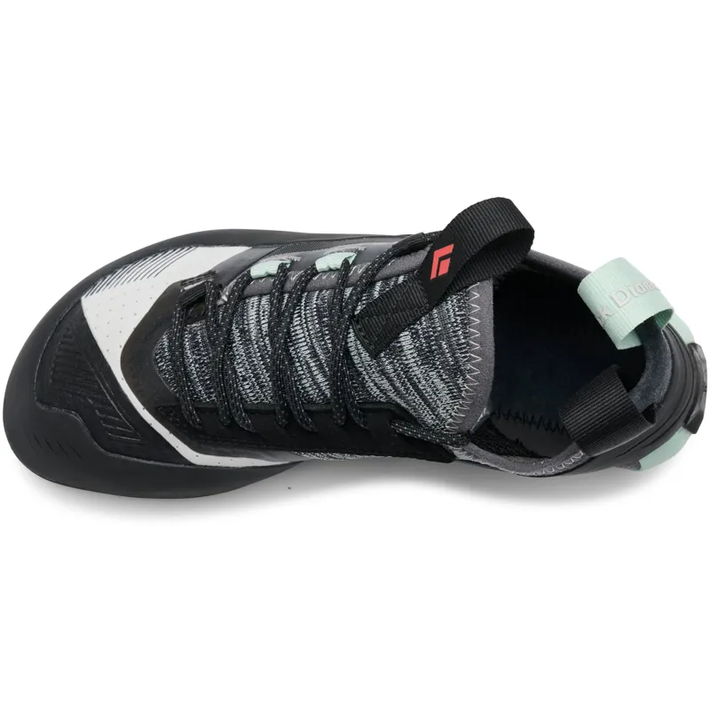 Black Diamond Womens Momentum Lace Climbing Shoes - Foam Green-Alloy-3