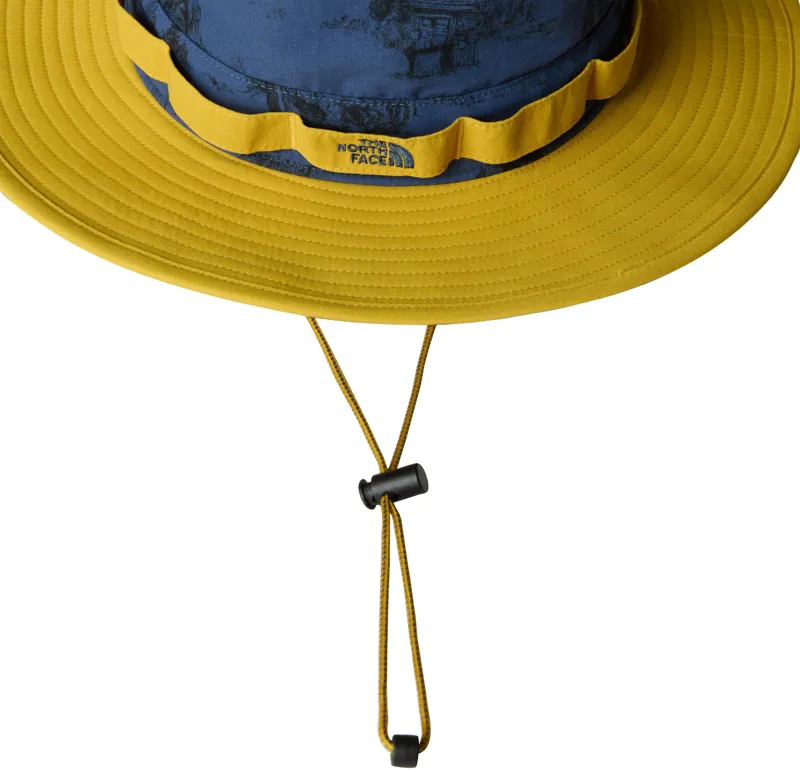 The North Face Class V Brimmer Hat - Shady Blue Yosemite Toile Print-Turmeric-3