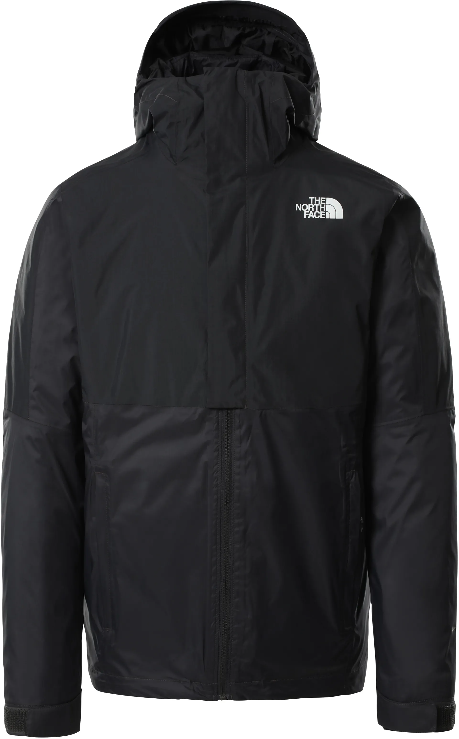 The North Face Mens New Dryvent Down Triclimate Jacket Asphalt Grey-TNF  Black