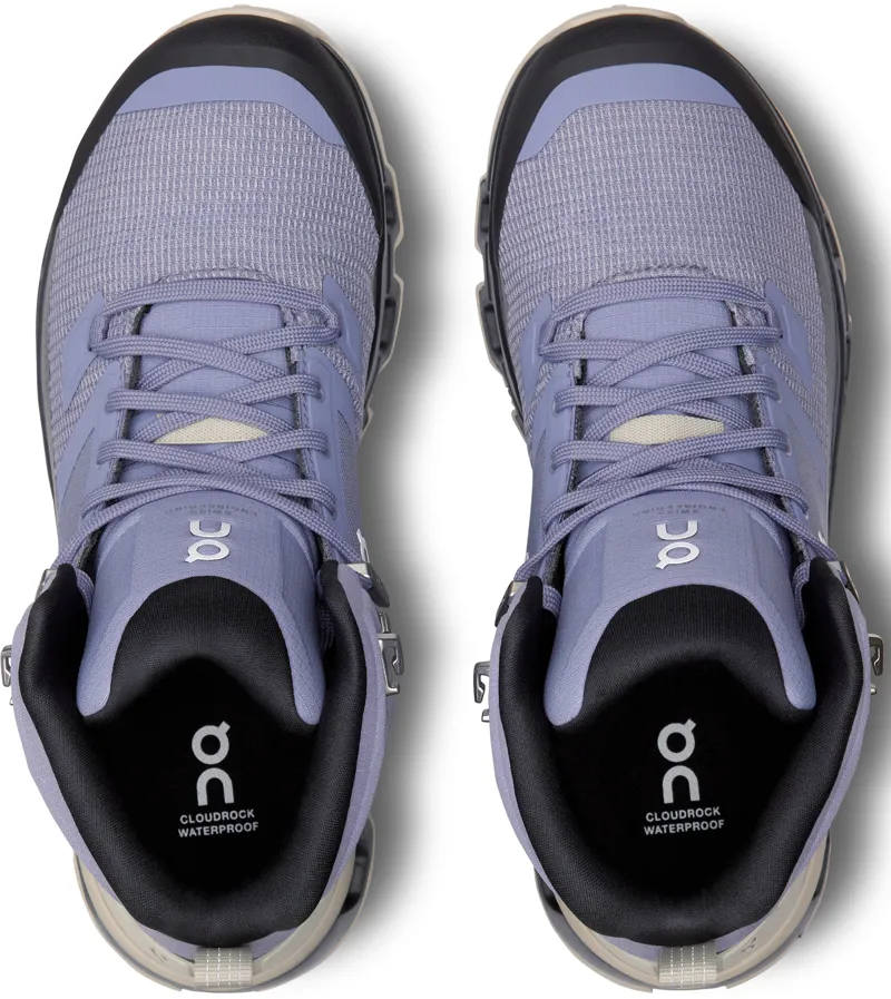 ON Womens Cloudrock 2 Waterproof Boots - Feather-Black-4