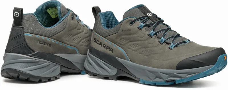 Scarpa Mens Rush 2 Pro GTX Shoe - Titanium-Ocean-5