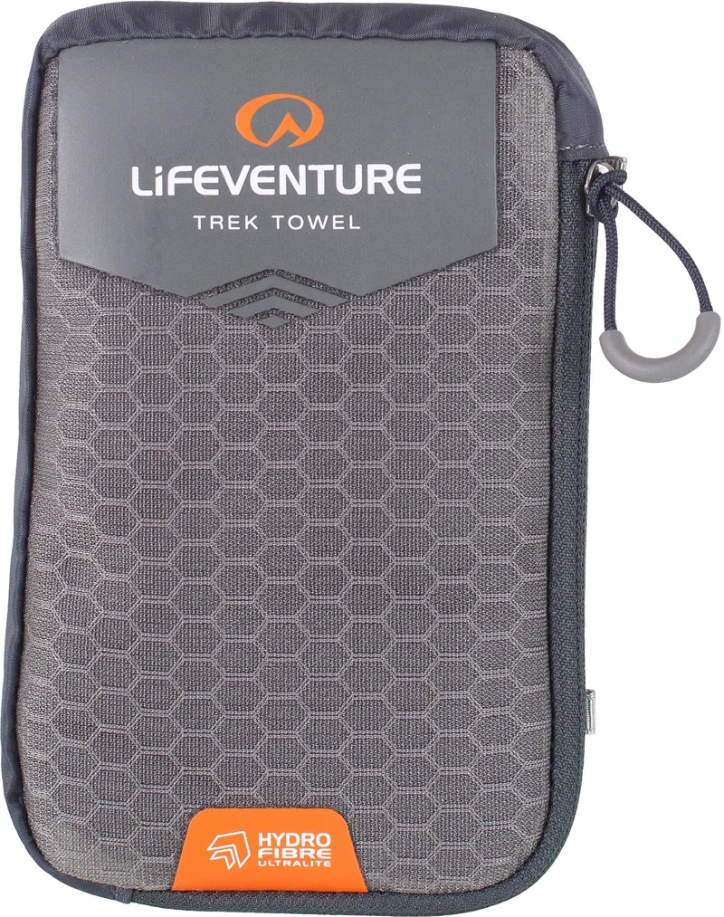 Lifeventure HydroFibre Trek Towel - Grey - Large-3