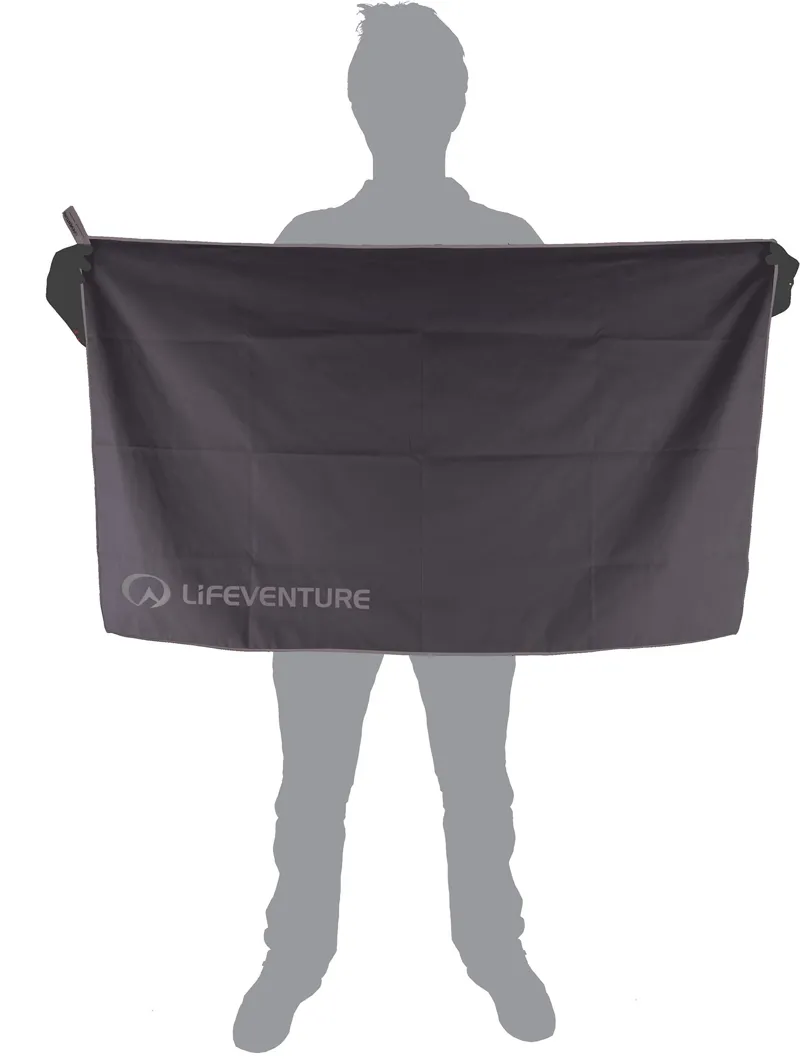 Lifeventure HydroFibre Trek Towel - Grey - Large