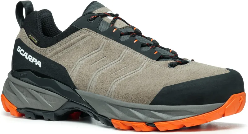 Scarpa Mens Rush Trail GTX Shoes Taupe-Mango