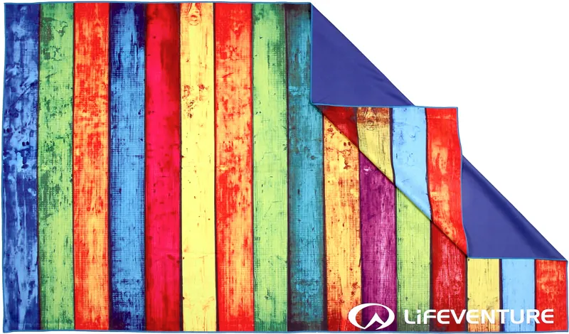 Lifeventure SoftFibre Trek Towel - Striped Planks