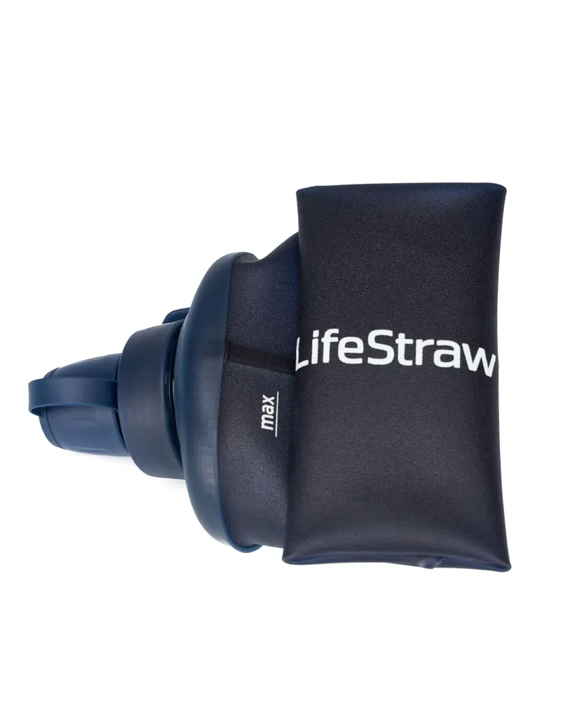 LifeStraw Peak Series Collapsible Squeeze Bottle 1L - Dark Mountain Gray-6