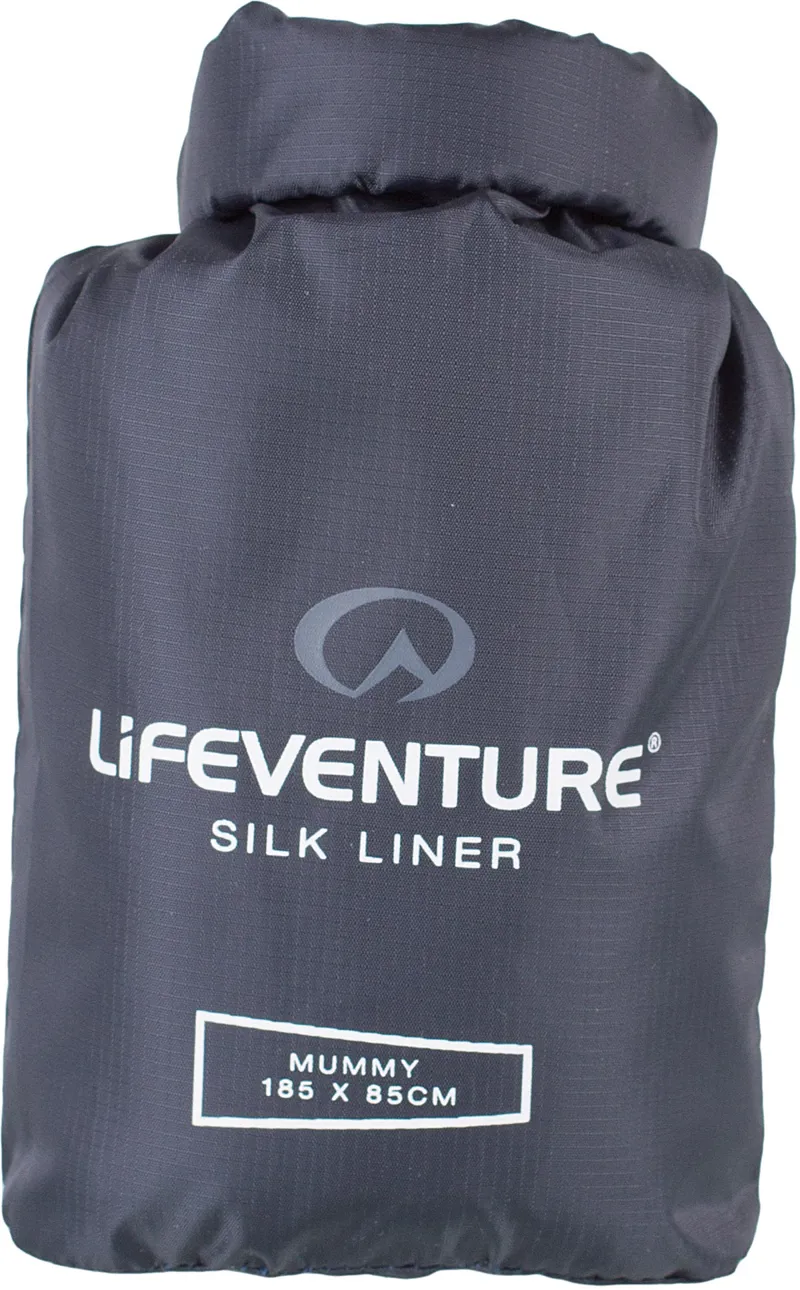 Lifeventure Silk Sleeping Bag Liner - Mummy-2