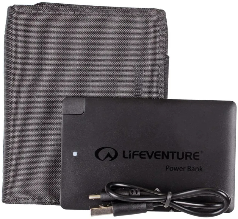 Lifeventure RFiD Charger Wallet with Power Bank - Recycled