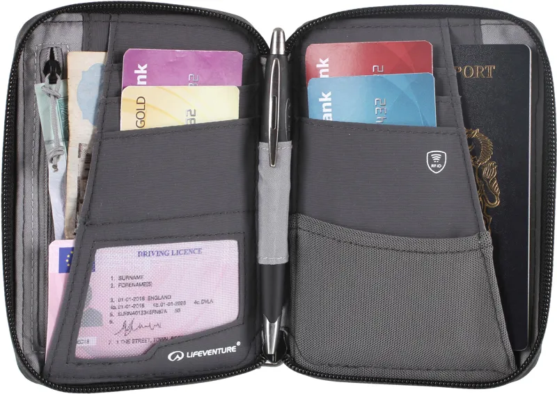 Lifeventure RFID Mini Travel Wallet - Recycled-3