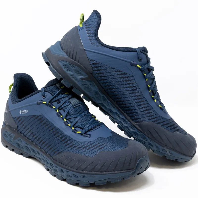 Meindl Mens Power Walker 4.2 Shoes - Midnight Blue-Yellow-4