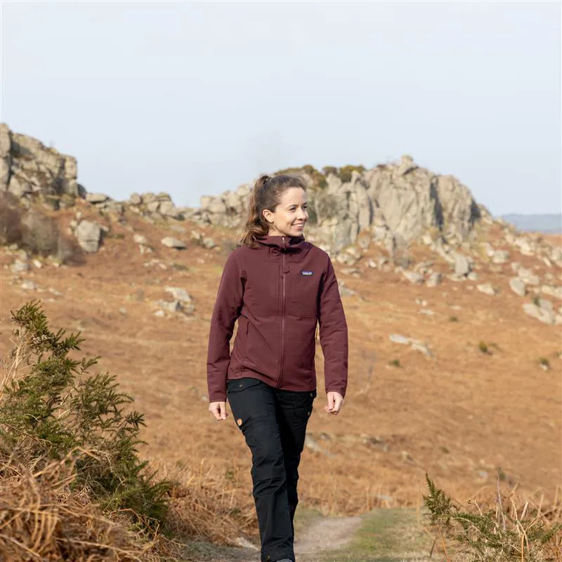 Patagonia Womens R2 CrossStrata Hoody - Dark Ruby-3