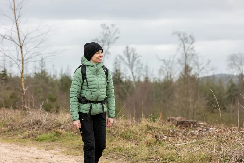 Rab Womens Microlight Windstopper Hoody - Dark Fig Green-7