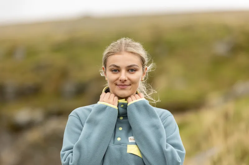 Patagonia Womens Lightweight Synch Snap-T Pullover - Blue Sage-4