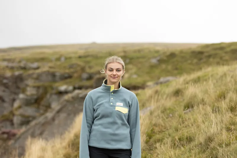 Patagonia Womens Lightweight Synch Snap-T Pullover - Blue Sage-3