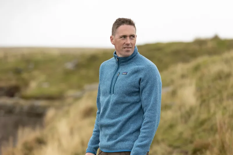 Patagonia Mens Better Sweater 1/4 Zip Fleece - Aquatic Blue-6