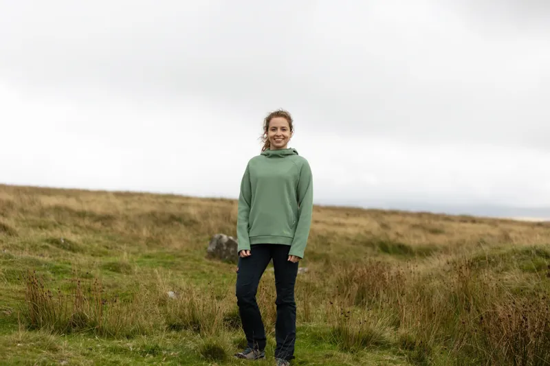 Rab Womens Hepton Pullover Hoody - Dark Fig Green-11