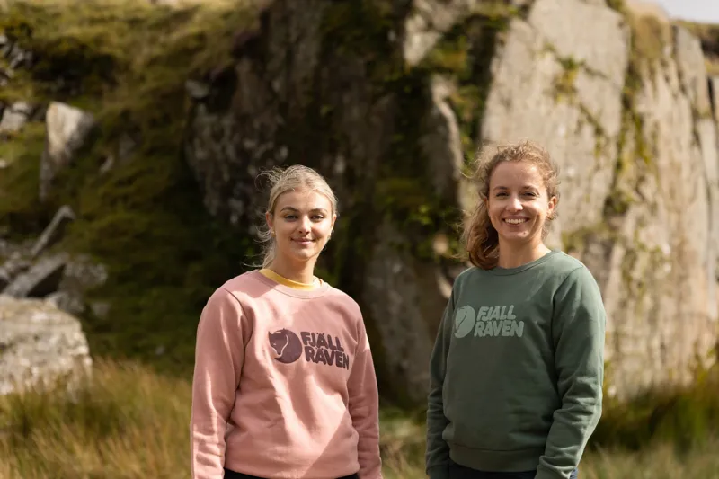 Fjallraven Womens Fjallraven Logo Sweater - Deep Patina-Misty Green-7