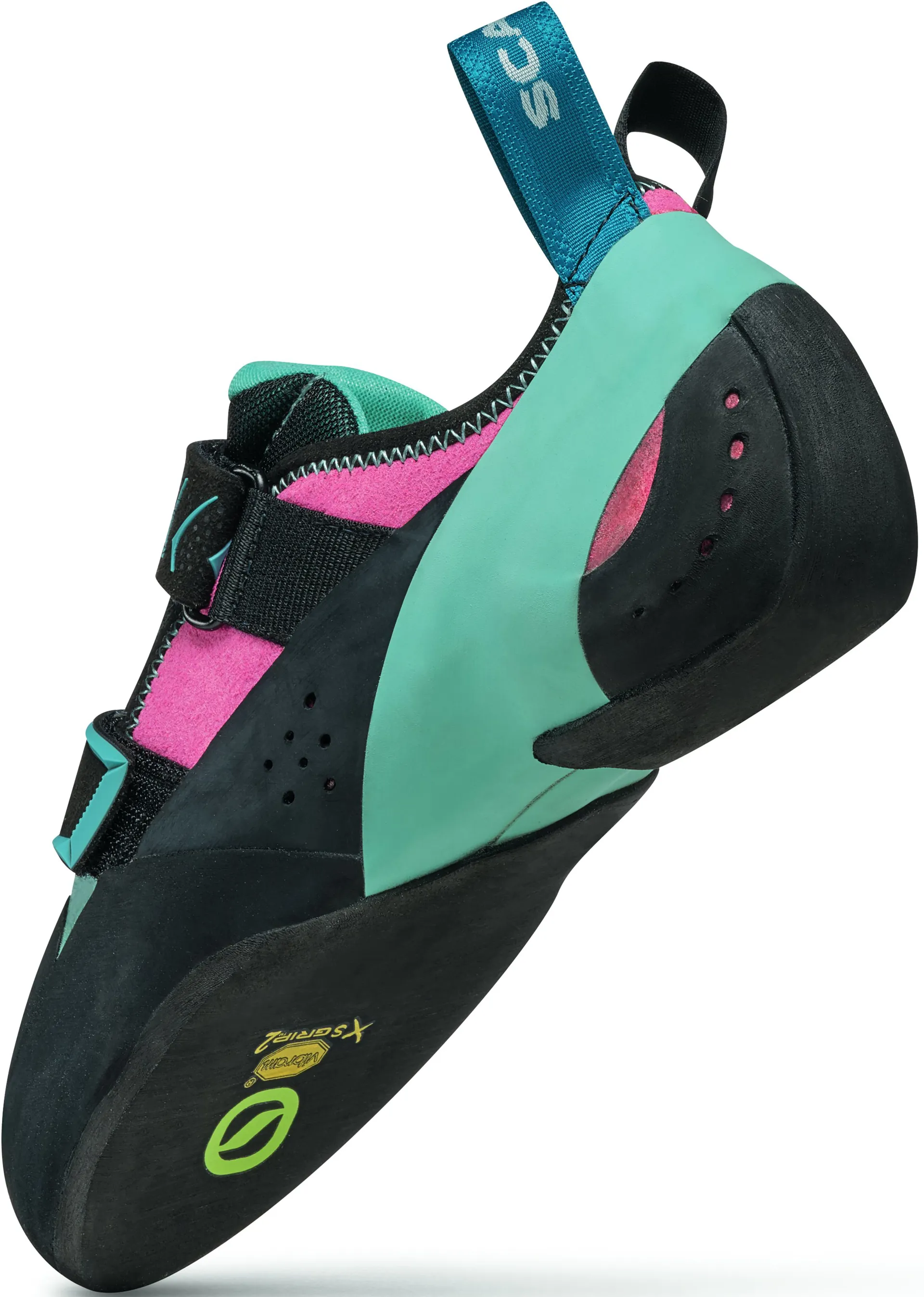 Scarpa Womens Vapour V Climbing Shoes Dahlia-Aqua